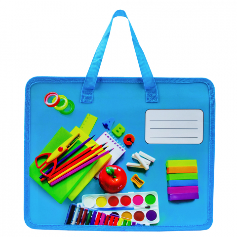 Папка с ручками А4 пластик  Школа-2