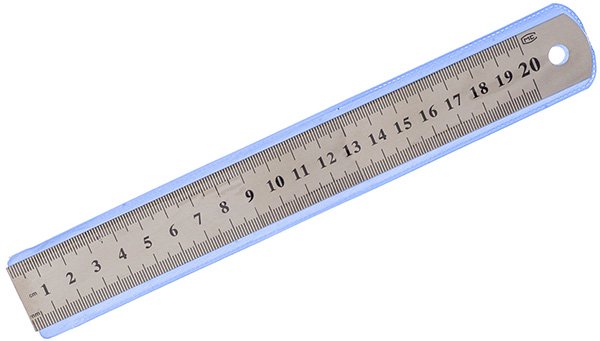 Линейка металл  20см в чехле