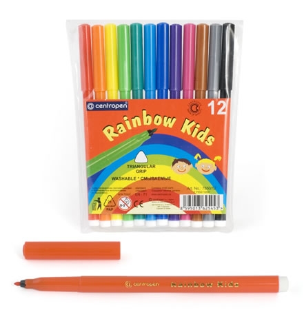 Фломастеры Rainbow Kids  12цв. картон. упак.