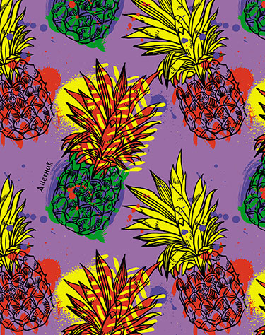 Дневник шк. 7БЦ/д. Цветные ананасы