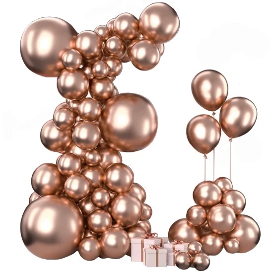 Шар возд для фотозоны Розовое золото  67шт