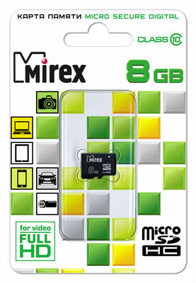 Карта памяти MicroSD  8Gb Class10