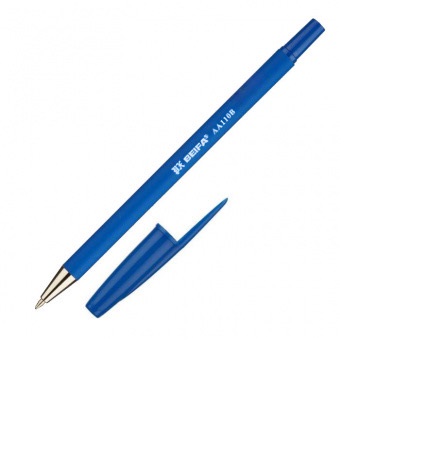 Ручка шарик. Beifa синий корпус антискольз.корпус, мет. након.$