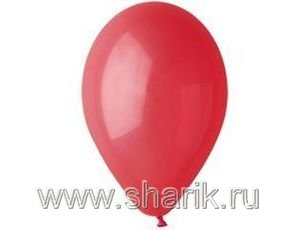 Шар возд Пастель 26см Красный (10")