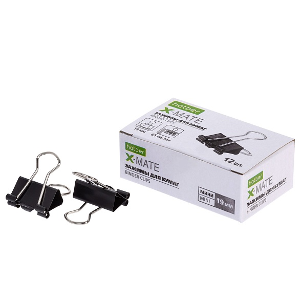 Зажим д/бумаг 19мм X-Mate