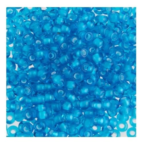 Бисер голубой 2мм 50г тонированный круглый