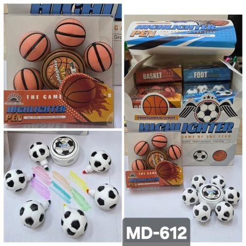 Маркер  текст Мячи 6цв в виде спиннера