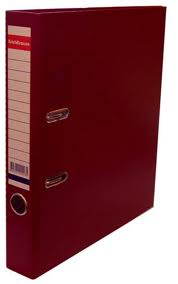 Регистратор 50мм бордовый Стандарт мет.уголки