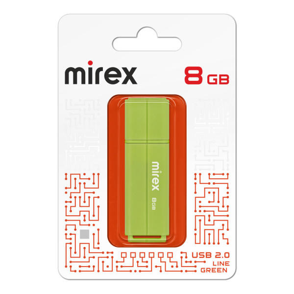 Флэшка  8Gb Line зелёная