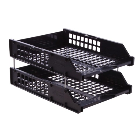 Лоток набор 2шт горизонт Strong Черный на стержнях