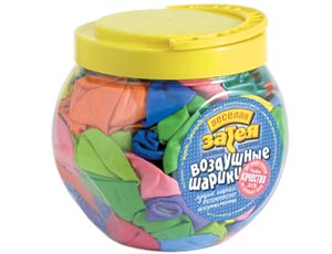 Шар возд Суперассорти 26см ассорти (10") в банке 300шт