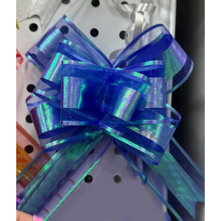 Бант упаковочный 50мм Бабочка синий