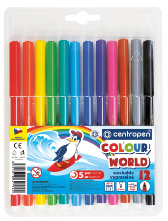 Фломастеры Colour World  12цв. блистерн. уп.