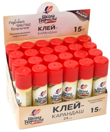 Клей-карандаш Школа творчества 15г