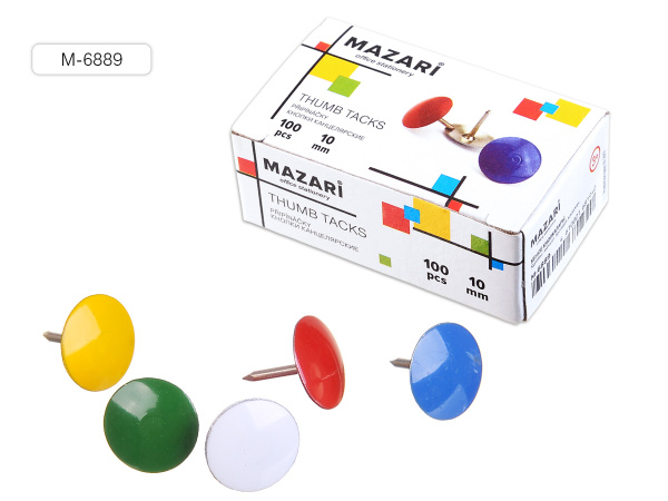 Кнопки гвоздики цветные 100шт