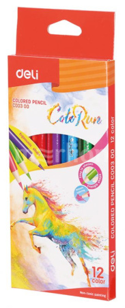 Карандаши .трехгранные ColoRun 12цв. АКЦИЯ