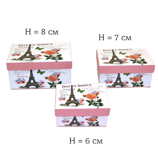 Коробка подарочная Прямоугольная  3в1