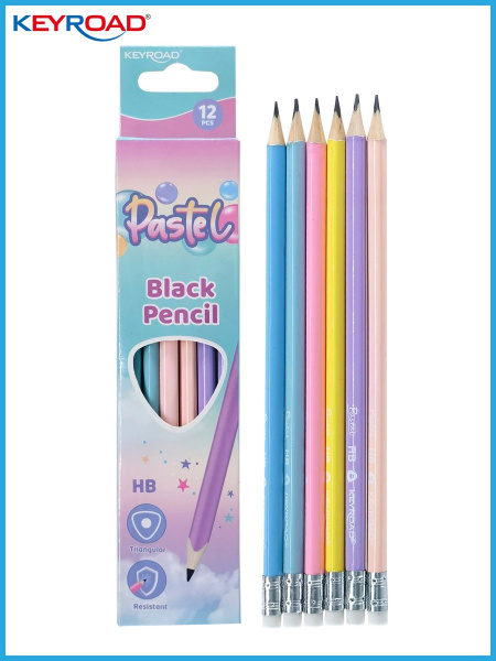Карандаш ч/гр с/л  трехгран. Pastel