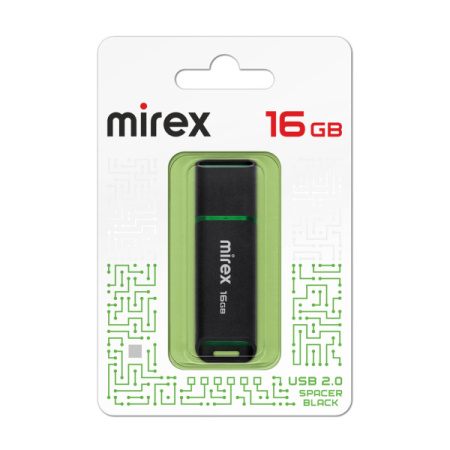 Флэшка 16Gb Spacer черная