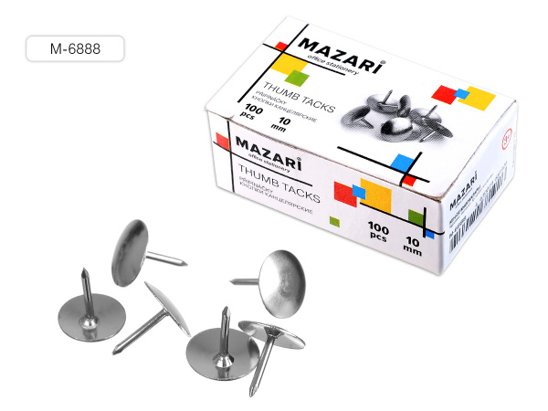 Кнопки гвоздики никель 100шт