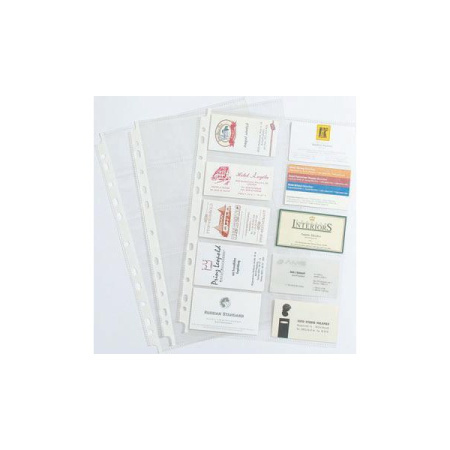 Файлы-вкладыши А4  для визитных карт