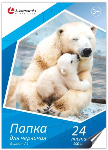 Папка/черчение А4 24л. 200гр/м2