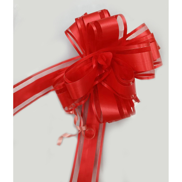 Бант упаковочный 30мм Шар красный