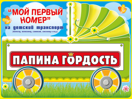 Номер на коляску