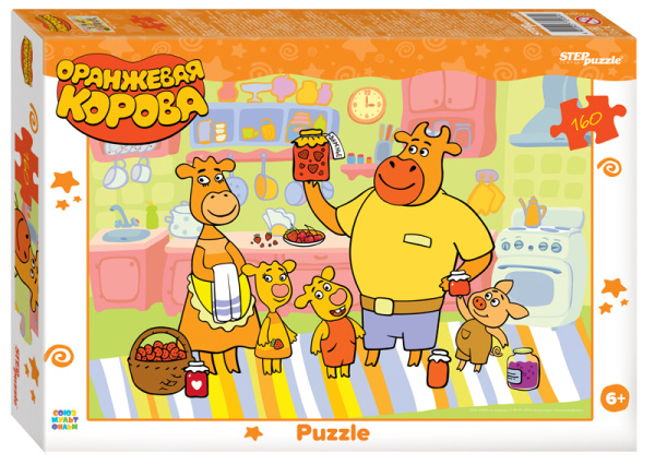 Пазлы 160 эл Оранжевая корова