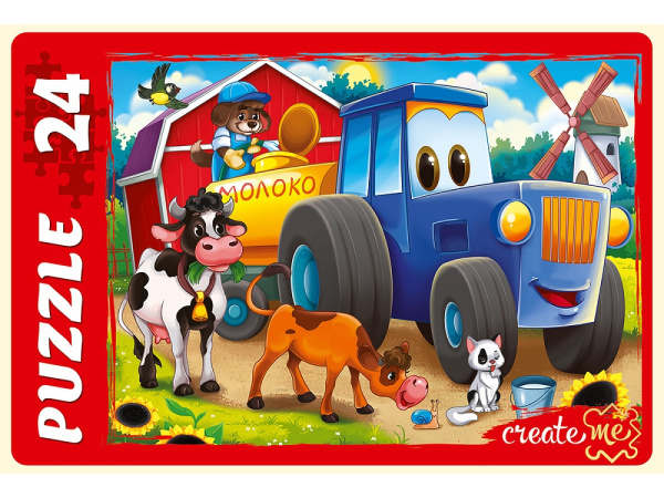 Пазлы 24 эл MAXI Весёлый трактор №3