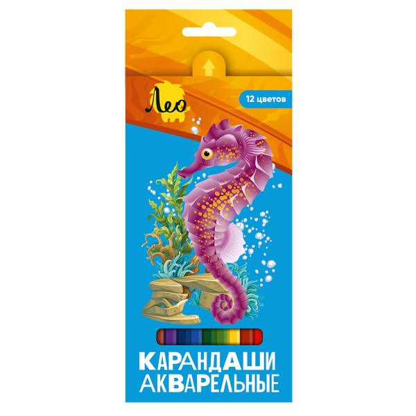 Карандаши .Акварель Ярко 12цв.