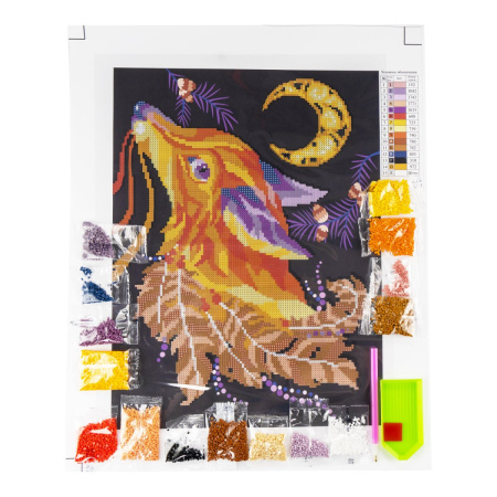 Алмазная мозаика частичная 30*40см Лиса