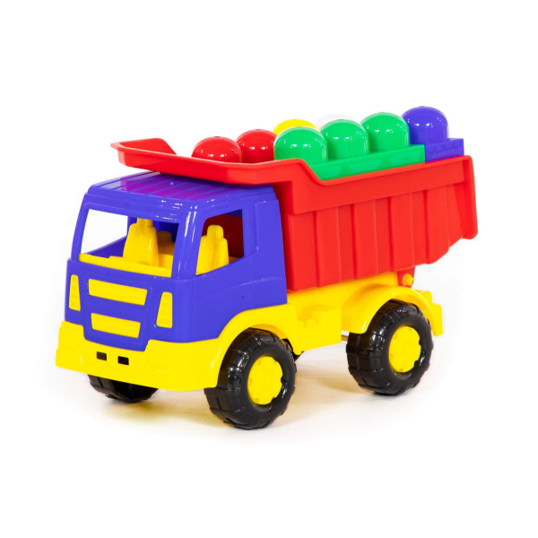 Автомобиль-самосвал Салют + конструктор 9дет