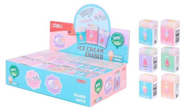 Ластик Прямоугольный 38х25х17мм АКЦИЯ