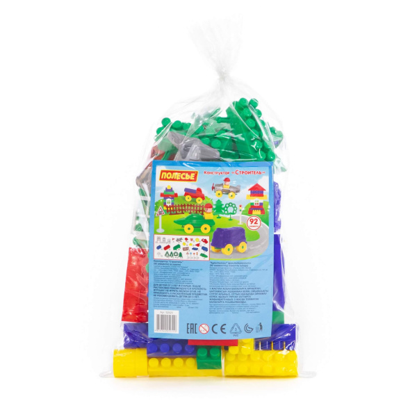 Конструктор  Строитель, 92 эл.