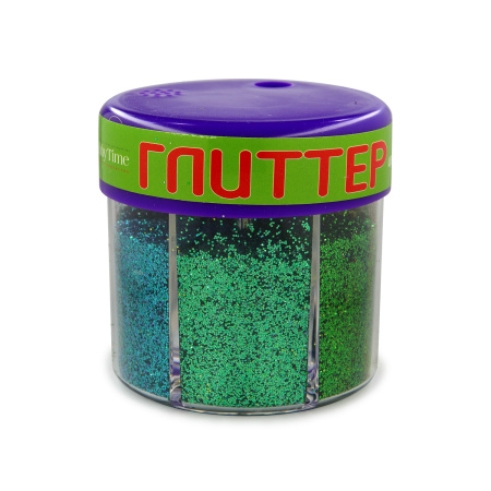 Глиттер для декора с дозатором №4, 60г (6цв)  Зеленый