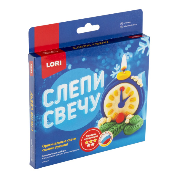 Набор д/творчества Лепим свечи "Часики"