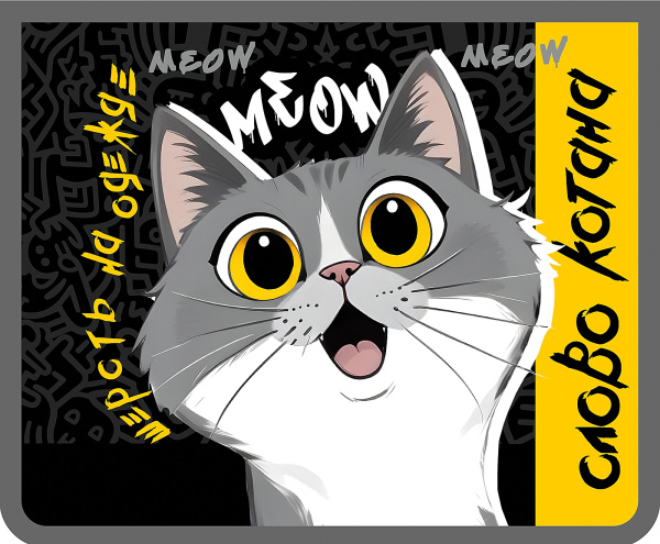 Папка д/тетр  А5  на молнии  Слово котана