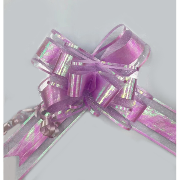 Бант упаковочный 50мм Бабочка сиреневый