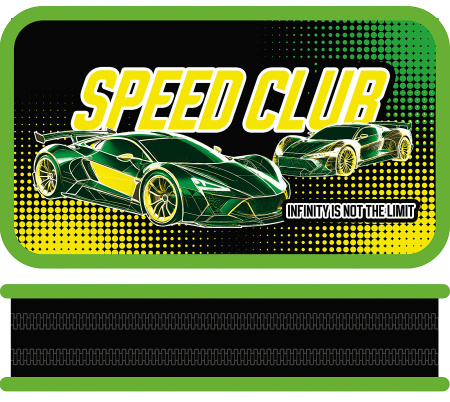 Пенал 2отд/м Speed Club  тканевый торец