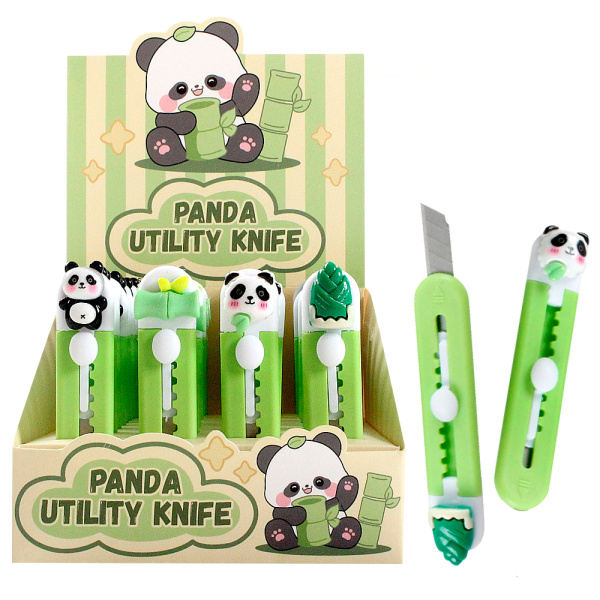 Нож канцелярский  малый  9мм Panda