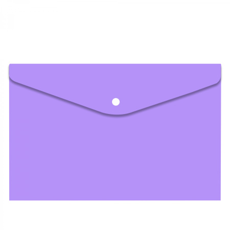 Папка-конверт кнопка А4 Macarons сиреневая