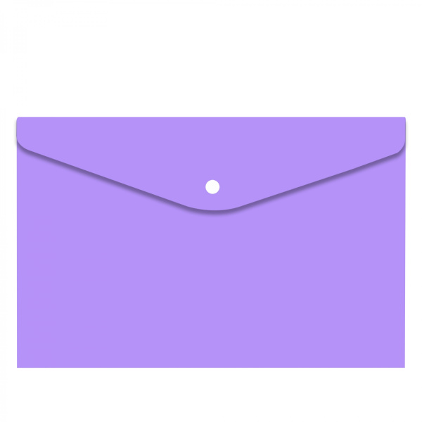 Папка-конверт кнопка А4 Macarons сиреневая