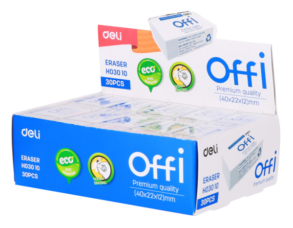 Ластик Offi 40x22x12мм АКЦИЯ