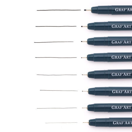 Ручка капиллярная черная 0,35мм Graf'Art