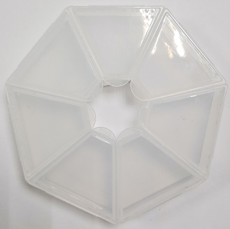 Контейнер д/хранения бисера, страз 7 ячеек