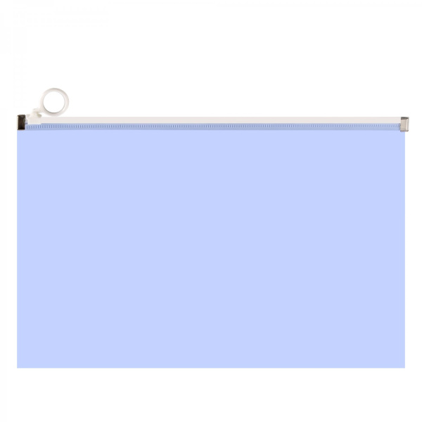 Папка на молнии А4 Голубая