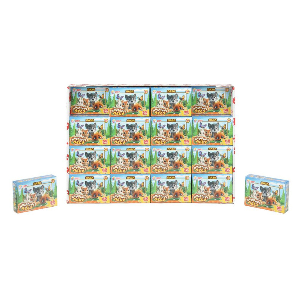 Пазлы 35 эл Животные в лесу