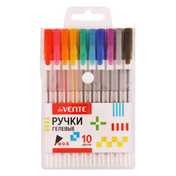 Набор гелевых ручек 10цв. Hit