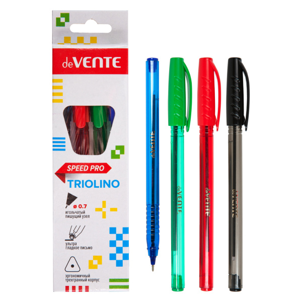 Набор шариковых ручек 4цв. Triolino Translucent